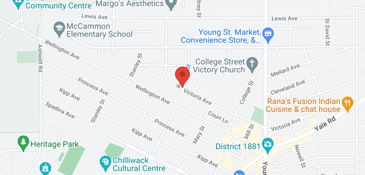 map of 110 9450 ROBSON STREET